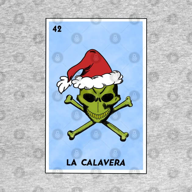 Ugly Christmas Sweater Mexican Christmas Santa Skull Spanish by Francielandia